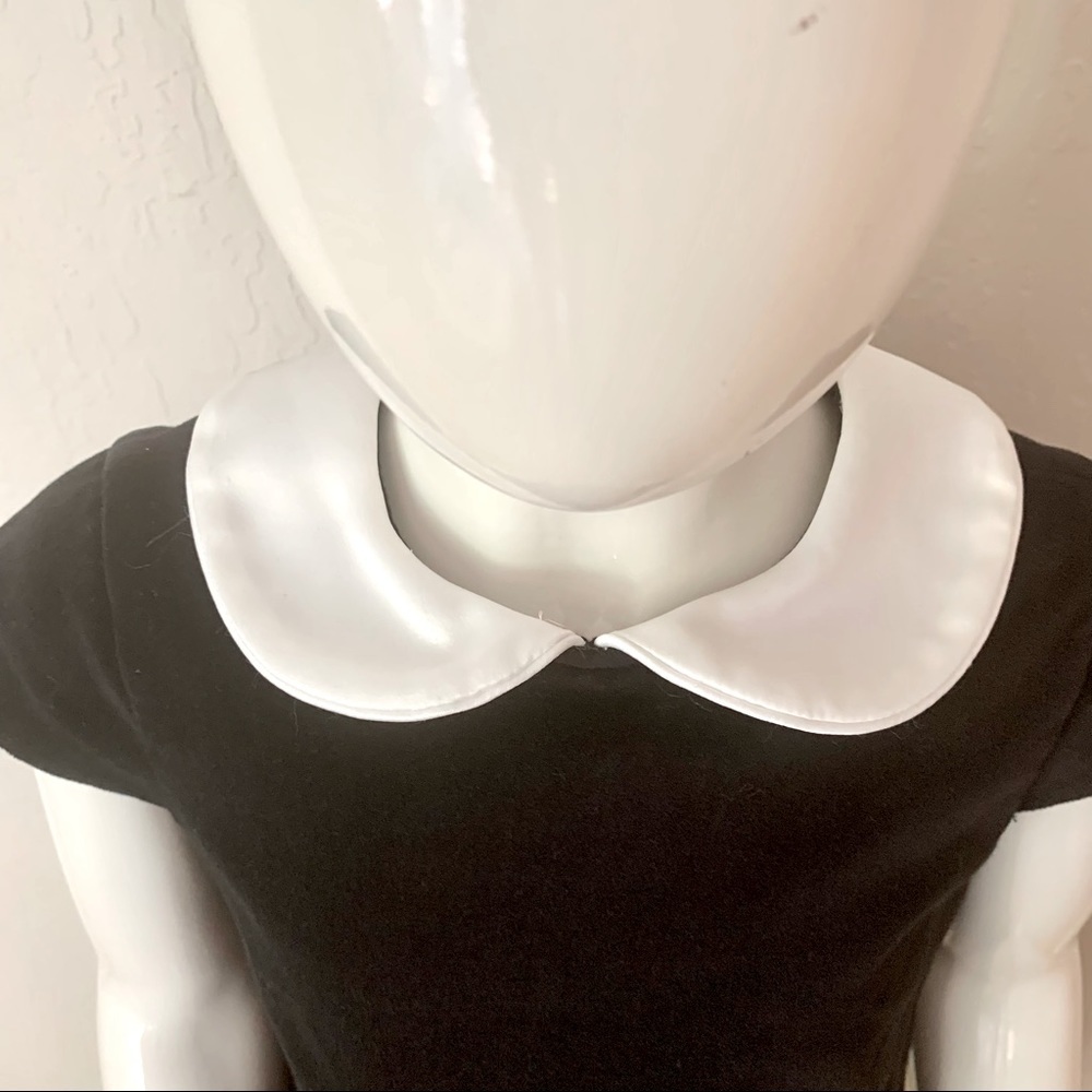 BUSY BEES Black Velvet Shift Dress Special Occasion Holiday Party Classic Size 5 - Picture 3 of 12